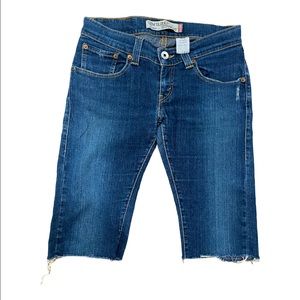 Levi’s 504 Cutoff Jean Shorts - “Low Slouch Straight” - Size 7/8